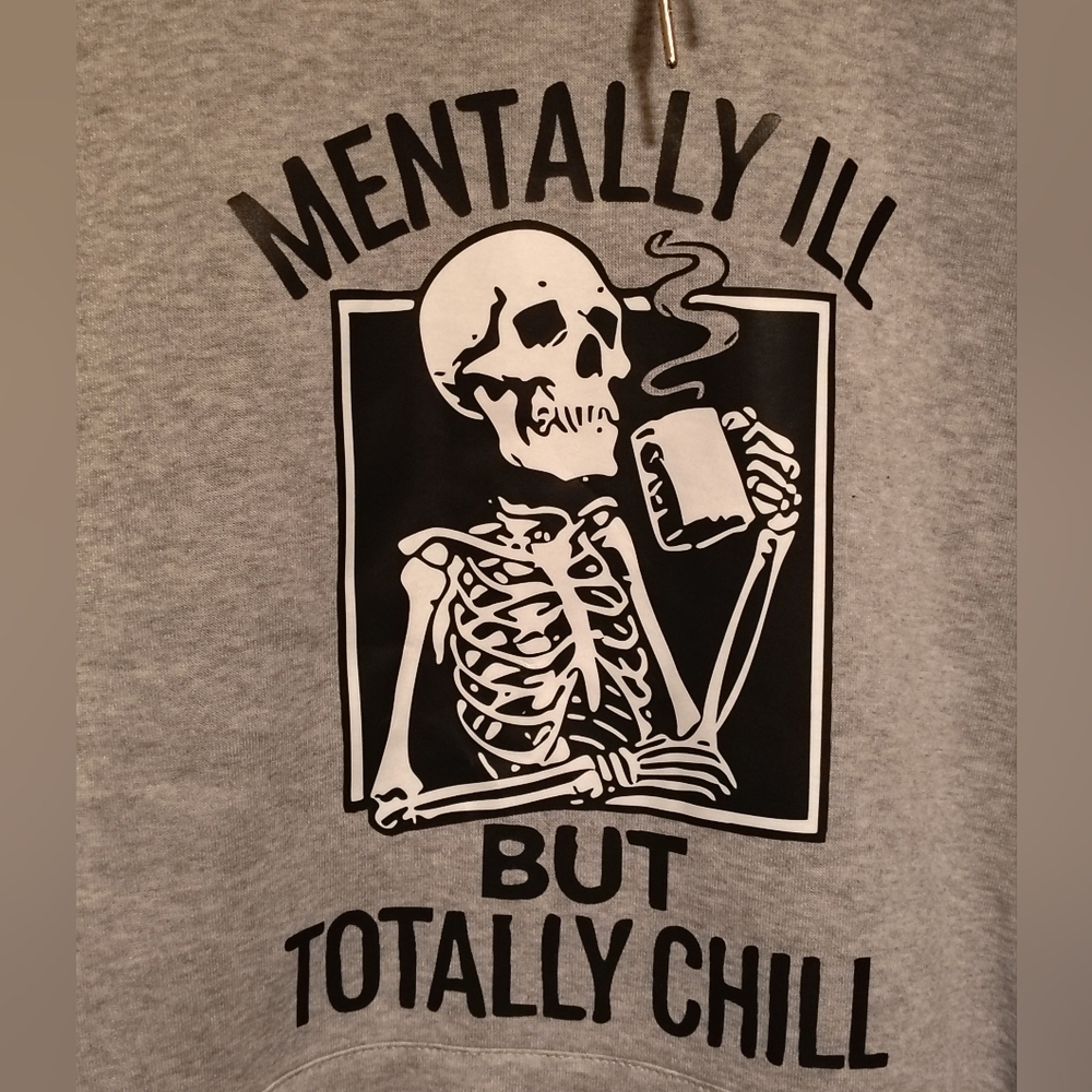 Gray Graphic Hoodie - Picture 2 of 4
